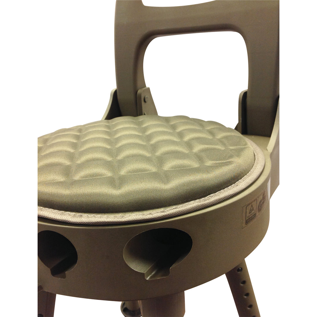 EDGAR Bergara folding shooting chair with all-terrain swivel seat, portable outdoor shooting seat for stability and comfort