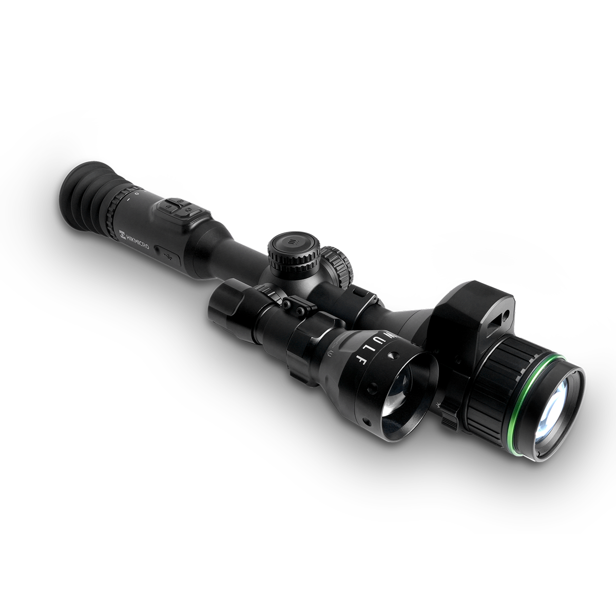 ELITE WULF FIIR LED 850nm/940nm IR illuminator with 50mm lens, used for enhanced infrared illumination and night vision.