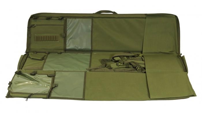Green ELITE 51' 600D tactical gear bag with multiple compartments and durable straps for outdoor or tactical use.