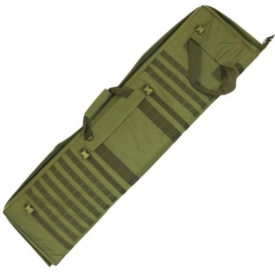 Green ELITE 51' 600D tactical gear bag with multiple compartments and sturdy handles, designed for outdoor and tactical use.