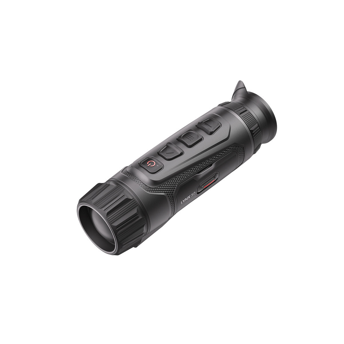 ELITE HIKMICRO Lynx LQ35L 3.0 35mm thermal monocular with laser rangefinder, black device with lens and control buttons.
