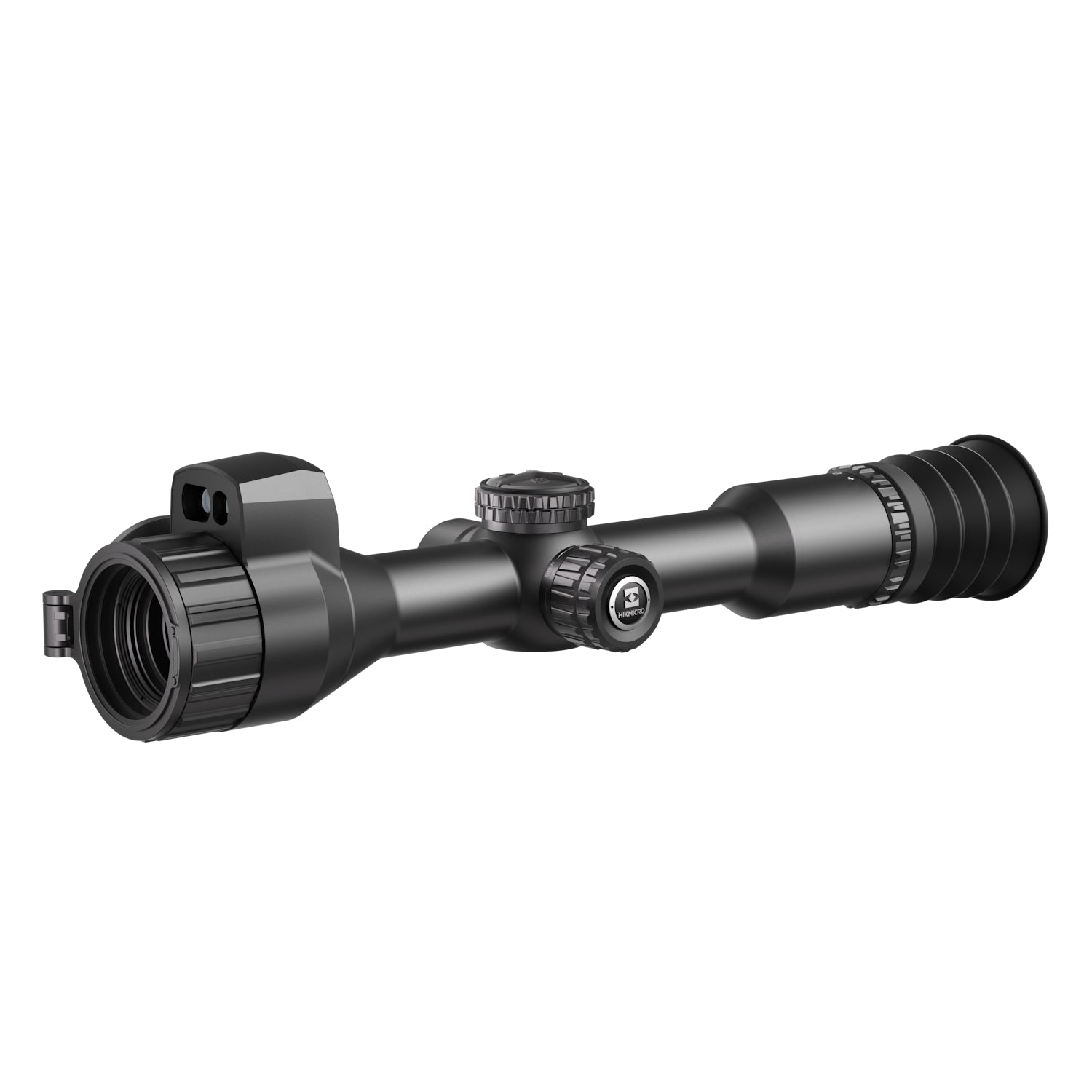 ELITE HIKMICRO Neos NH25L thermal rifle scope with black body and adjustable turret for enhanced night hunting visibility.