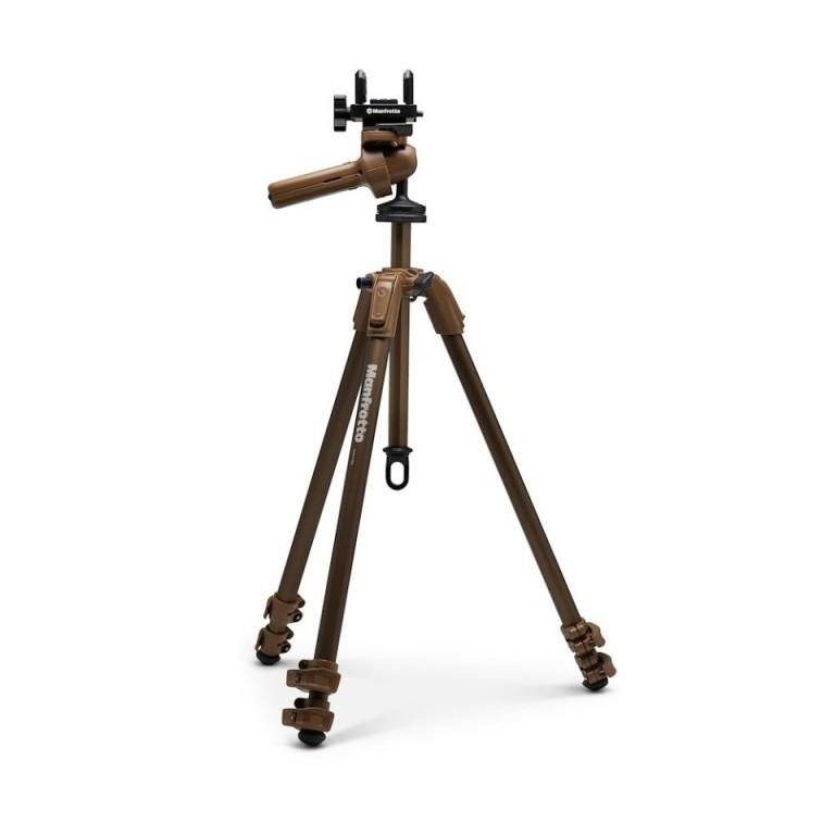 ELITE Manfrotto ALPHA S.H.O.T. aluminium grip kit with adjustable handles and mounting accessories for camera stabilization.