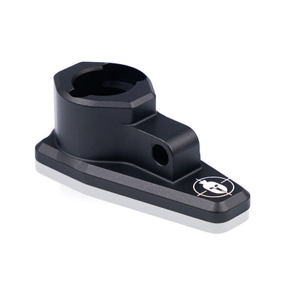 ELITE Spartan Classic Rifle Adapter shown in black, designed for quick attachment and secure fit on rifles for tactical use.