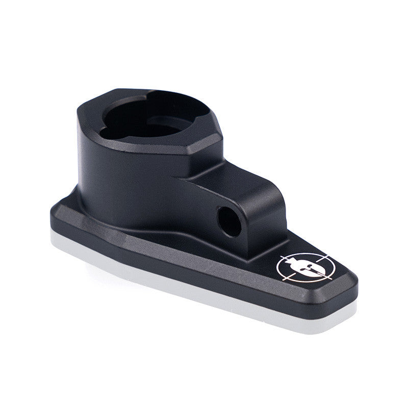 ELITE Spartan Classic Rifle Adapter shown in black, designed for quick attachment and secure fit on rifles for tactical use.