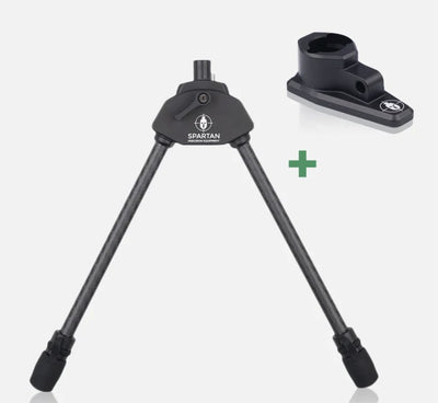 ELITE Spartan Javelin Lite standard length 7.2-inch bipod with adjustable legs for stable firearm support.