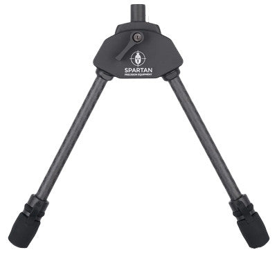 ELITE Spartan Javelin Lite standard-length 7.2-inch bipod mounted on a firearm, showing sturdy metal construction and adjustable legs.