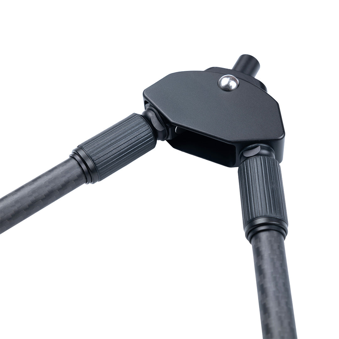 ELITE Spartan Javelin Lite TL bipod standard mounted on a firearm, lightweight tactical shooting accessory with adjustable legs.