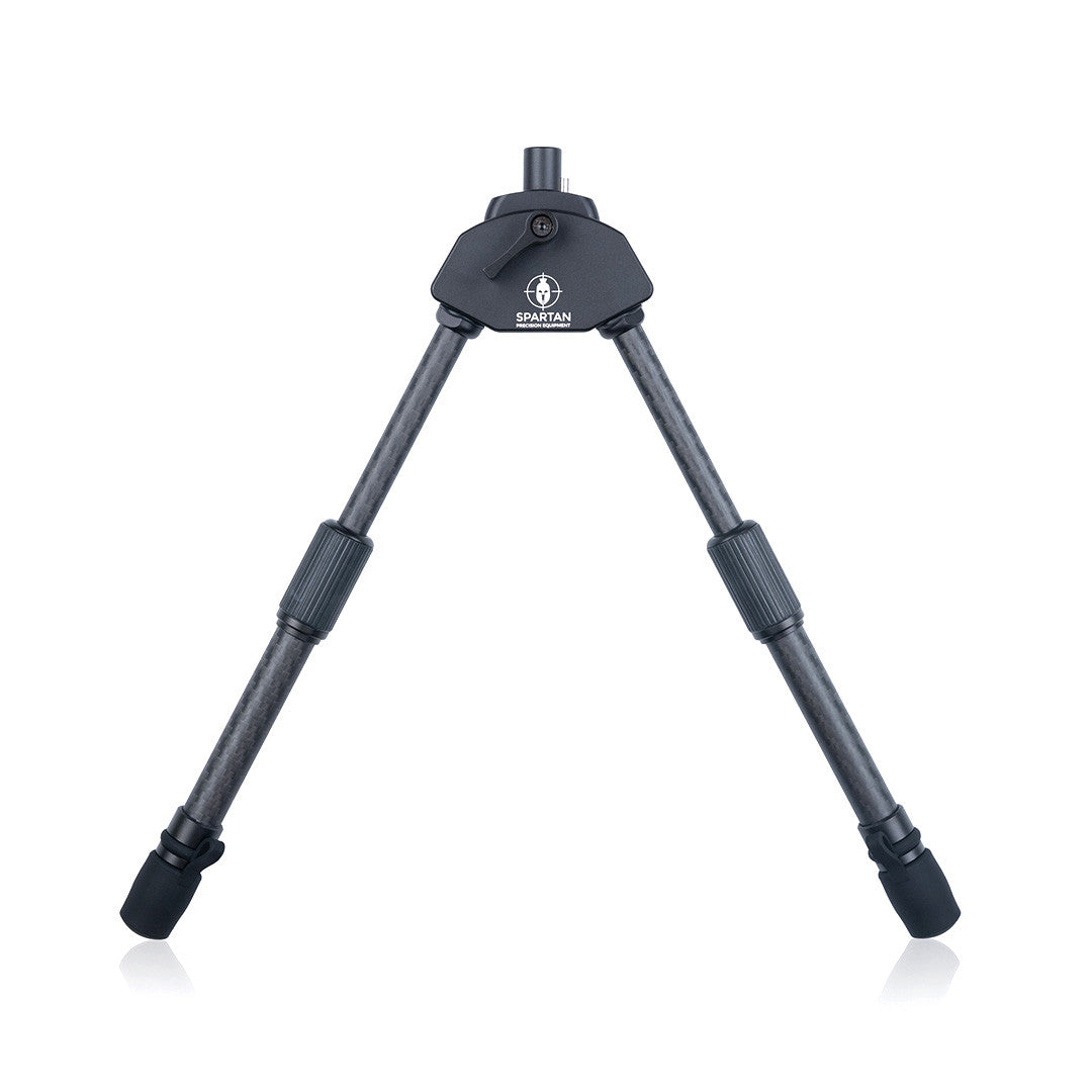 ELITE Spartan Javelin Lite TL Bipod Standard mounted on a firearm, showcasing its lightweight design and sturdy construction.