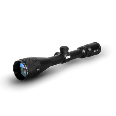 ELITE WULF Fireball 3-9x40 rifle scope with free dovetail mounts, featuring adjustable zoom and clear sight for hunting or target shooting.