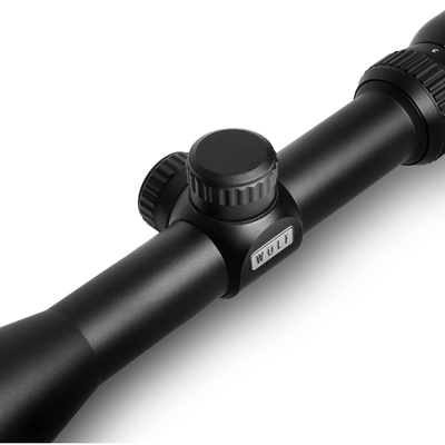 ELITE WULF Fireball 3-9x40 rifle scope with free dovetail mounts, featuring adjustable zoom and precision optics for hunting or shooting.