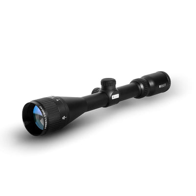 ELITE WULF Fireball 3-9x40 rifle scope with free dovetail mounts, featuring adjustable magnification and clear optics for precision shooting.