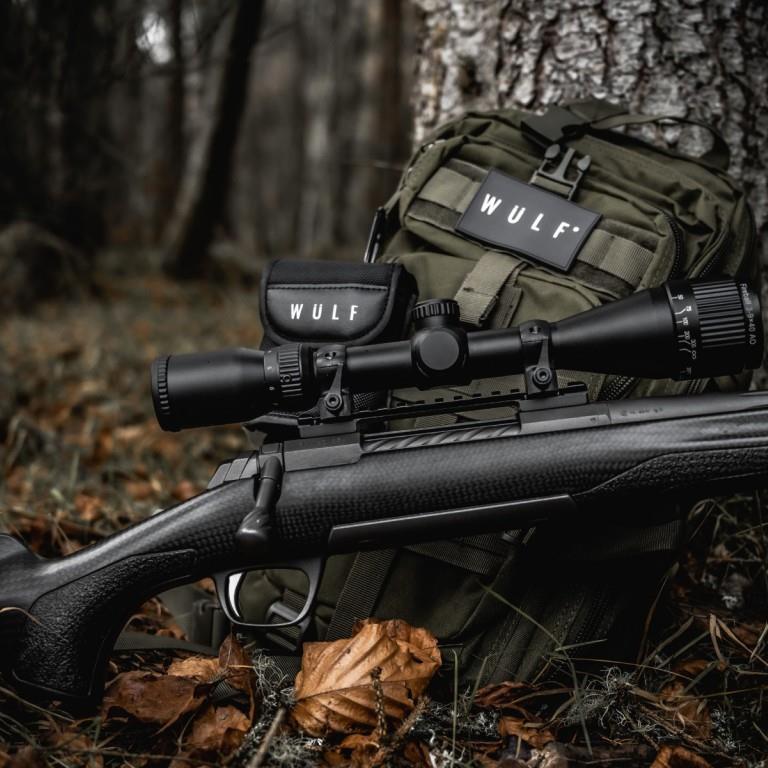 ELITE WULF Fireball 3-9x40 rifle scope with free dovetail mounts, featuring adjustable magnification and clear optical lens