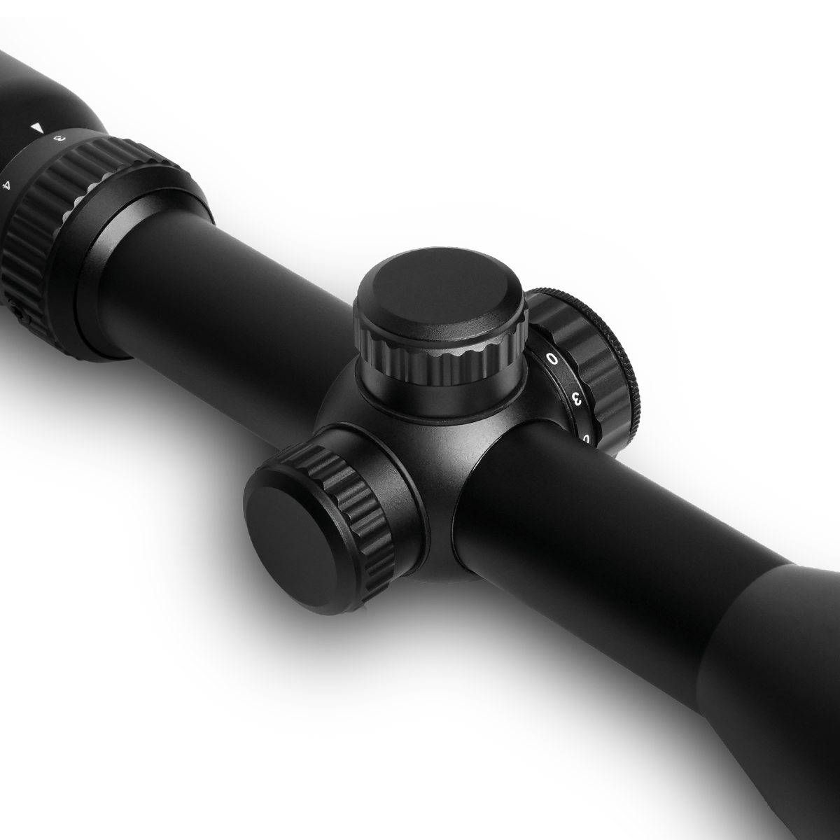 ELITE WULF Fireball rifle scope 3-9x50 AO SFP with 9-11mm rings mounted on a firearm for precision shooting.