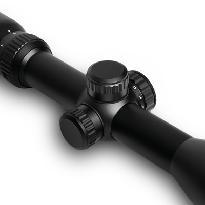 ELITE WULF Fireball rifle scope 3-9x50 AO SFP with 9-11mm rings mounted on a firearm for precision shooting.