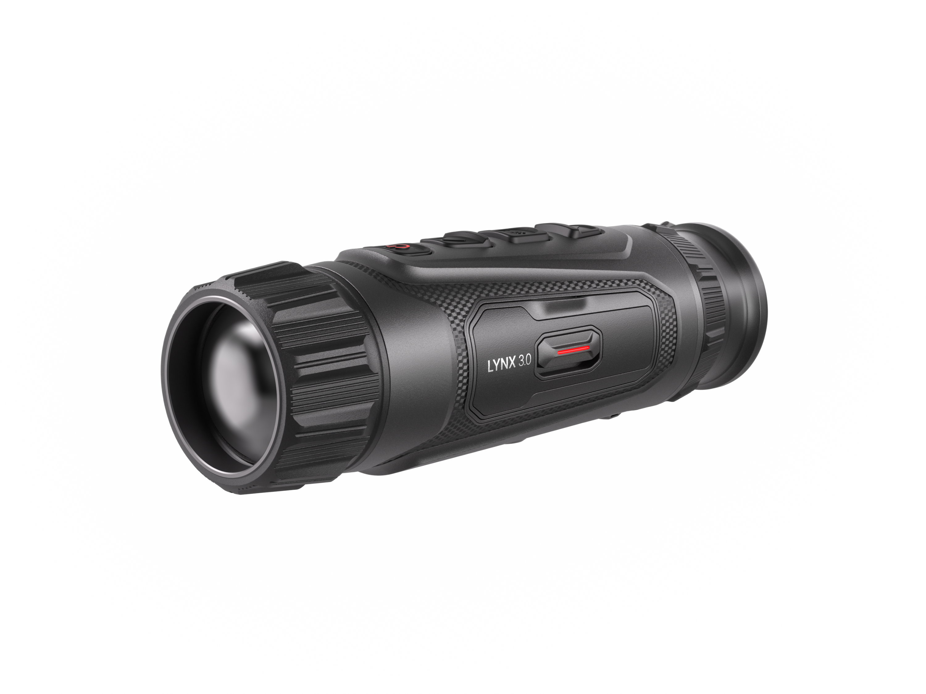 ELITE HIKMICRO Lynx 3.0 35mm thermal monocular showing the compact device with lens and control buttons for outdoor thermal imaging.