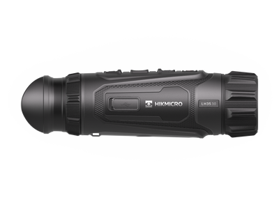 ELITE HIKMICRO Lynx 3.0 35mm thermal monocular with optics, showcasing the device's compact design and lens details.