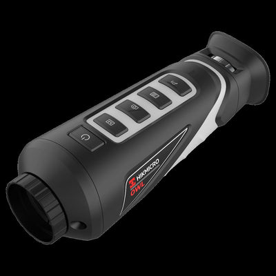 ELITE HIK Micro Owl Pro 35mm smart thermal monocular with 640x512 resolution and 17um sensor, used for night vision and thermal imaging.