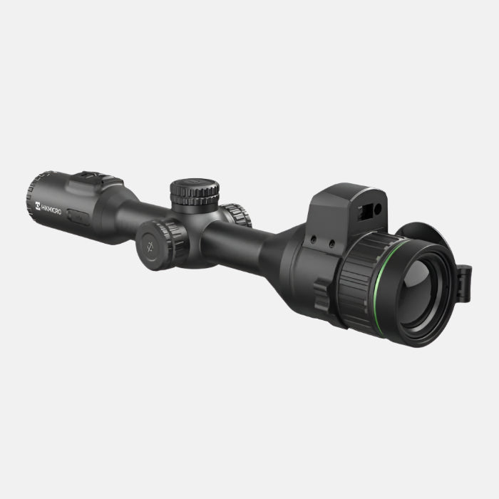 ELITE HIKMICRO Alpex A50EL 4K LRF digital day and night vision scope with UHD optics and built-in rangefinder.
