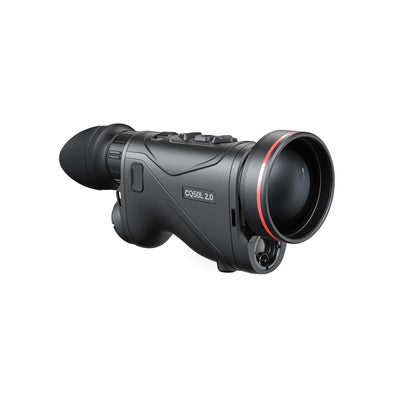 ELITE HIKMICRO Condor 2.0 thermal monocular with 640px resolution, 50mm lens, laser rangefinder, and night vision capabilities
