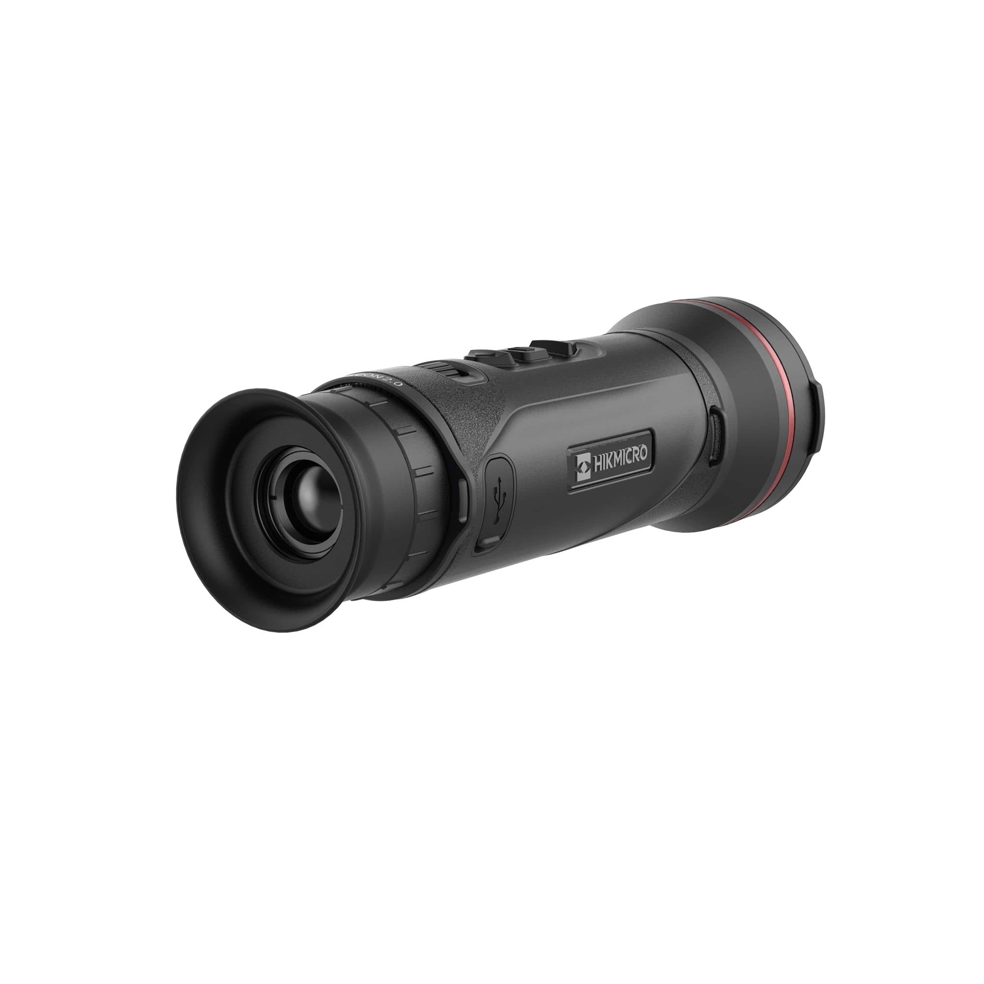 ELITE HIKMICRO Falcon FQ50L 2.0 handheld thermal imager monocular with 50mm lens, 640x512 resolution, and laser rangefinder.
