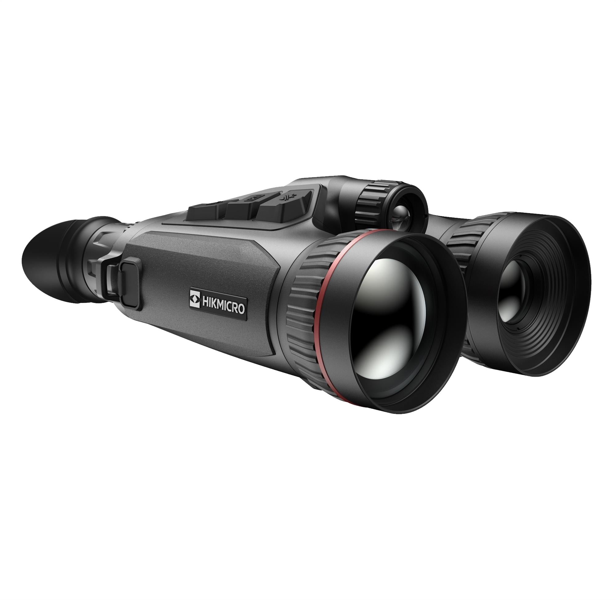 ELITE HIKMICRO Habrok Pro 1280px 60mm thermal binocular with 4K optical camera and laser rangefinder, used for night vision.
