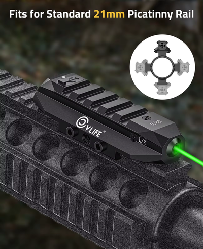 Tactical Rifle Green Laser Picatinny Rail Mount