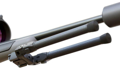 NorneHunt Gen II Bipod Carbon Fibre quick detach rifle rest by ESR, lightweight and sturdy for precise shooting support.