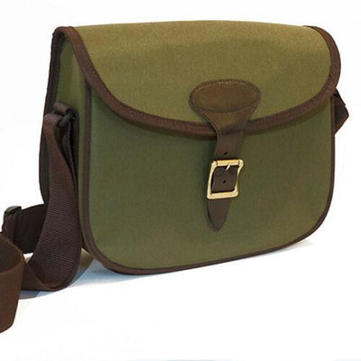 Green Fairfax cartridge bag with 175 cartridge capacity, designed for safe and organized ammunition storage.