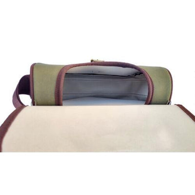 Green Fairfax cartridge bag with 175 cartridge capacity, designed for secure storage and easy carrying of ammunition.
