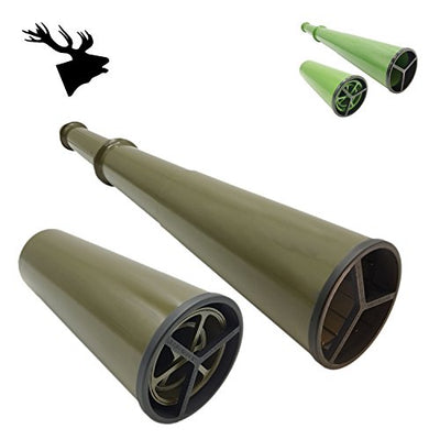 Dark green Stag Red Deer Call by FAULHABER with textured surface and ergonomic design for hunting and wildlife calls.