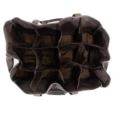 A1 Decoy Ltd Final Approach Mini 12 Slot Decoy Bag for crows, pigeons, and small ducks, shown with decoys inside.
