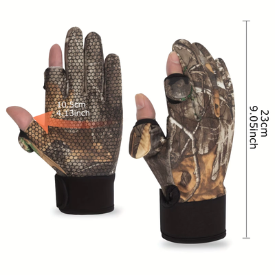 Camo Gloves Removable Fingertips
