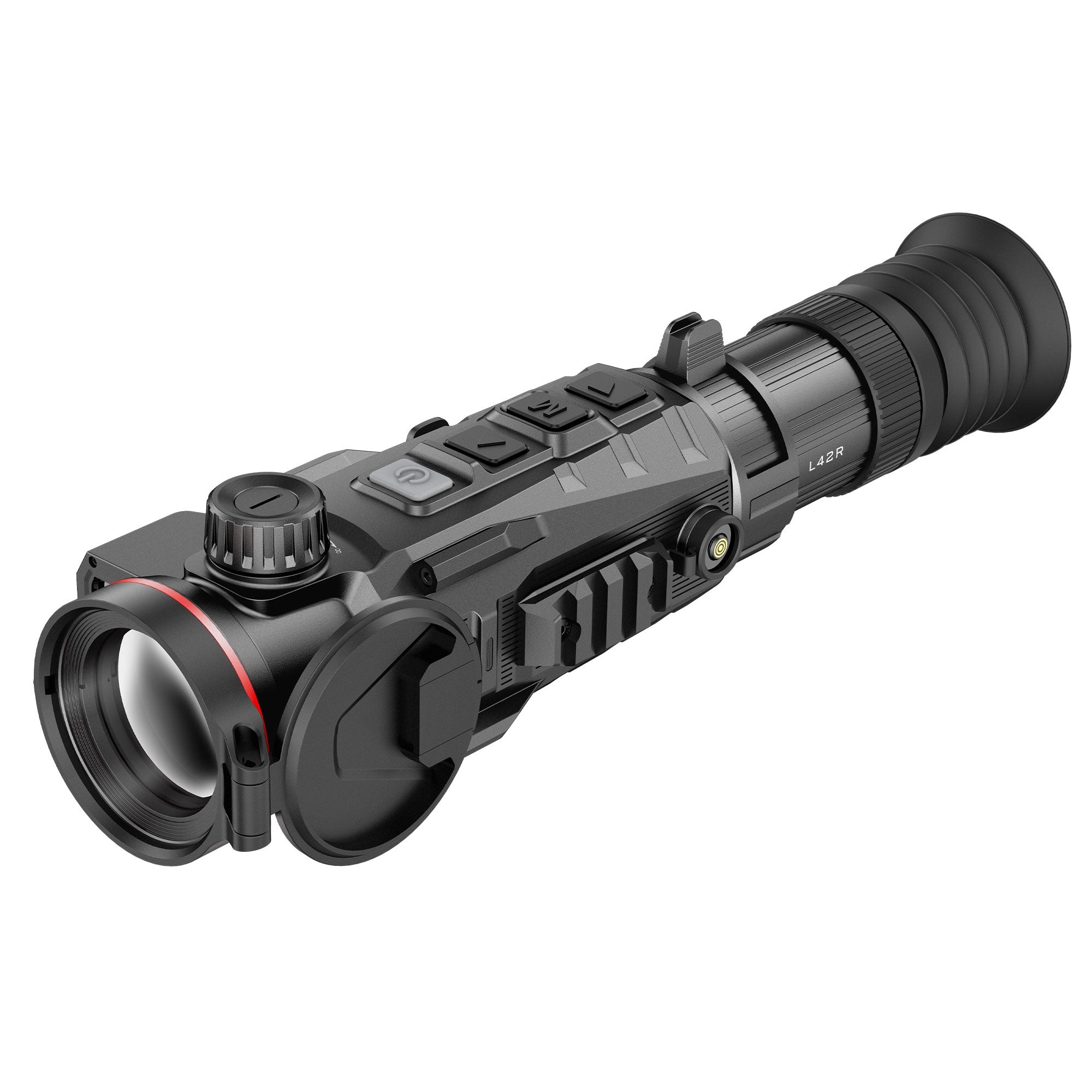 Hawke NocPix RICO2 L42R thermal rifle scope with 42mm lens, LRF, ballistic calculations, 384x288 resolution, 12um, 18mK NETD