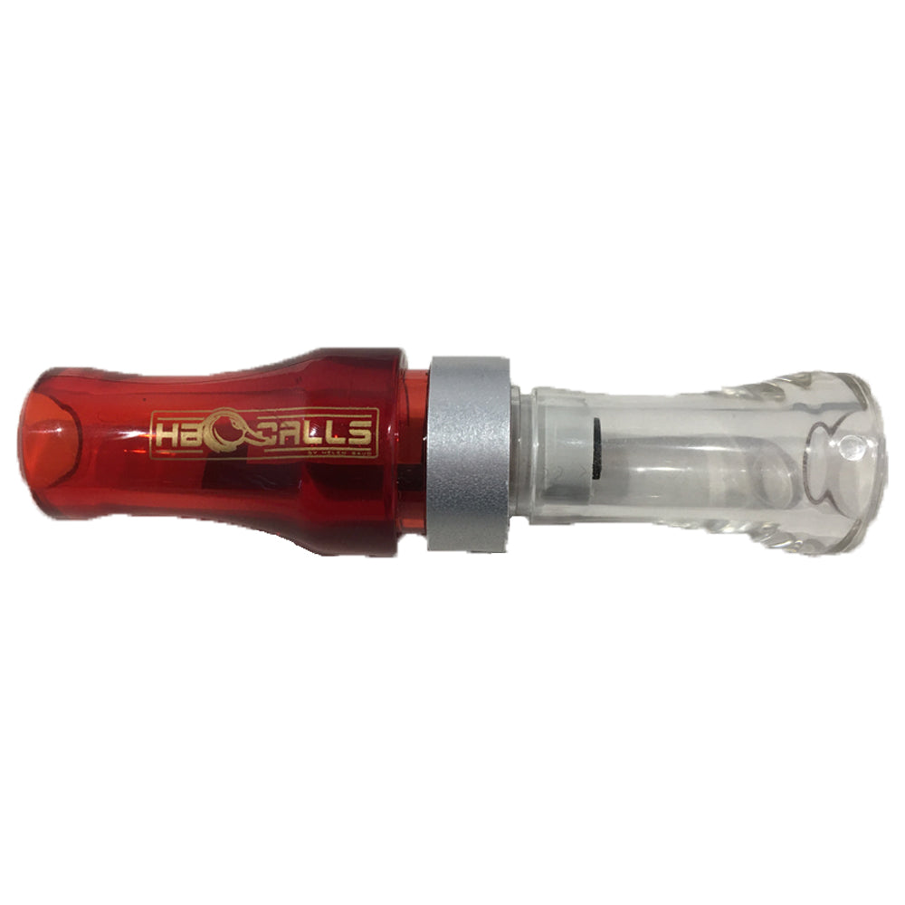 Helen Baud Greylag Goose Call in acrylic, designed for realistic goose calls, featuring a durable construction and detailed craftsmanship.