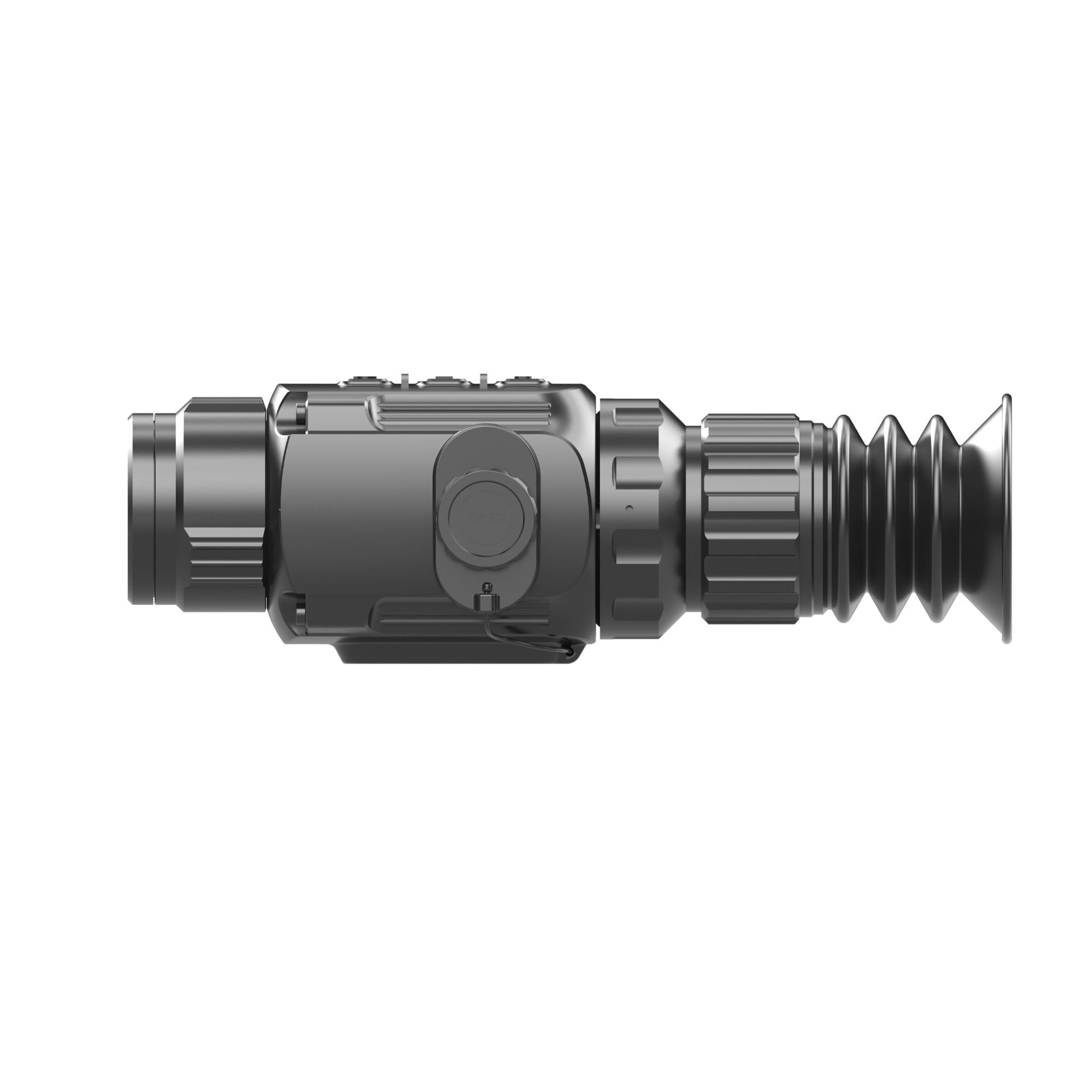 Highland EX Demo IRay Infiray thermal rifle scope SCP19 showing the scope with digital display and ergonomic design