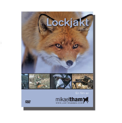 Fox Calling in Sweden DVD by Hunters Video, showcasing hunting scenes and fox calling techniques in a natural Swedish landscape.