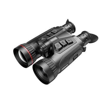 Digital night vision binoculars on a white background