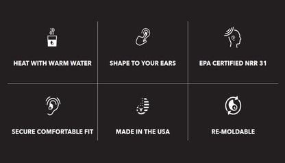 Decibullz custom moulded ear defender plugs