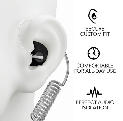 DECIBULLZ CUSTOM MOULDED SURVEILLANCE EARPIECES