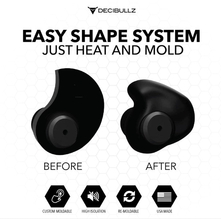 DECIBULLZ CUSTOM MOULDED SURVEILLANCE EARPIECES