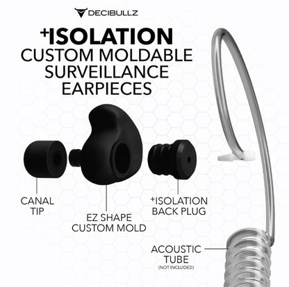 DECIBULLZ CUSTOM MOULDED SURVEILLANCE EARPIECES