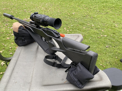 BLACK & BROWN TWO PIECE RIFLE REST