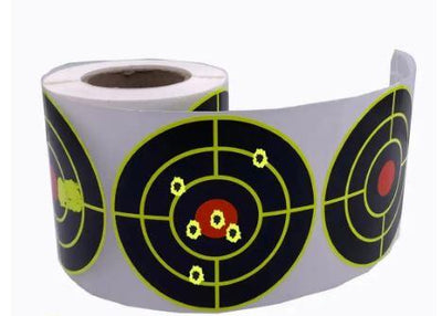SHOOTING TARGET STICKERS ROLL 200 SELF ADHESIVE TARGETS