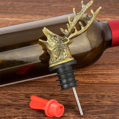 Deer Head Wine Pourer & Stopper