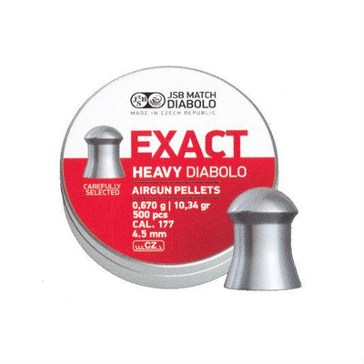 JSB EXACT HEAVY .177 PELLETS FULL TIN 500 AIR RIFLE