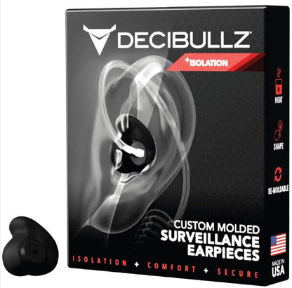 DECIBULLZ CUSTOM MOULDED SURVEILLANCE EARPIECES