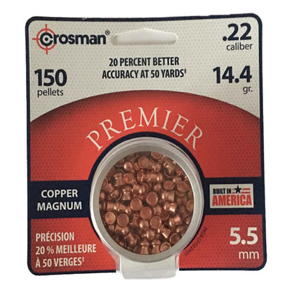 CROSMAN PREMIER COPPER DOMED .22