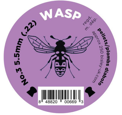 WASP PELLETS NO3 PURPLE .22 TIN OF 250