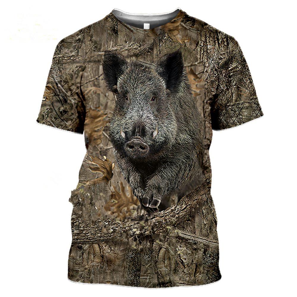 CAMOUFLAGE WILD BOAR PRINTED SHIRT